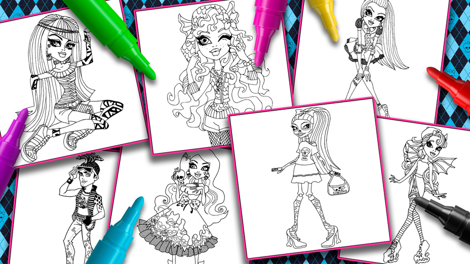 Ragazze Mostro: Colorare e Adesivi - Screenshot 7