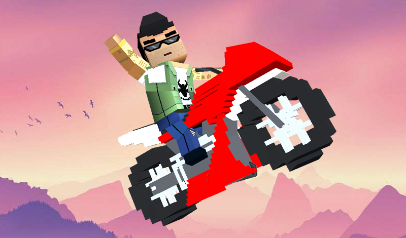 Blocky Bike Madness game cover