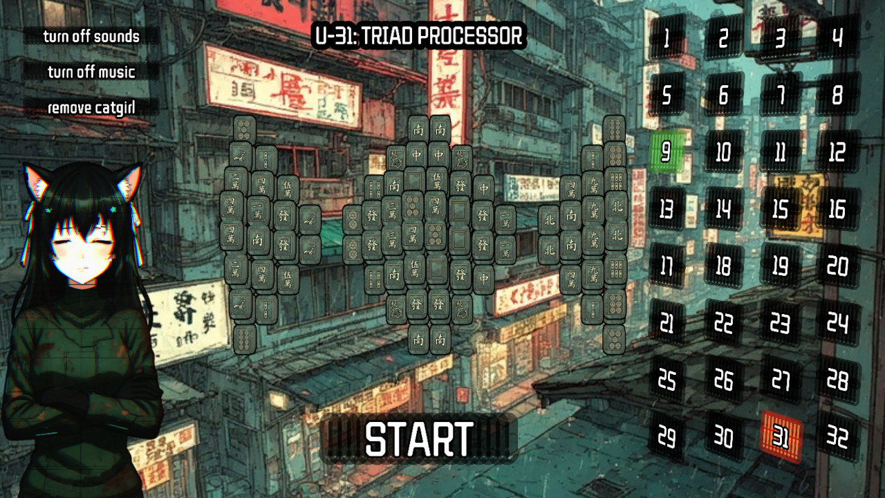 Mahjong Cyberpunk — screenshot 1