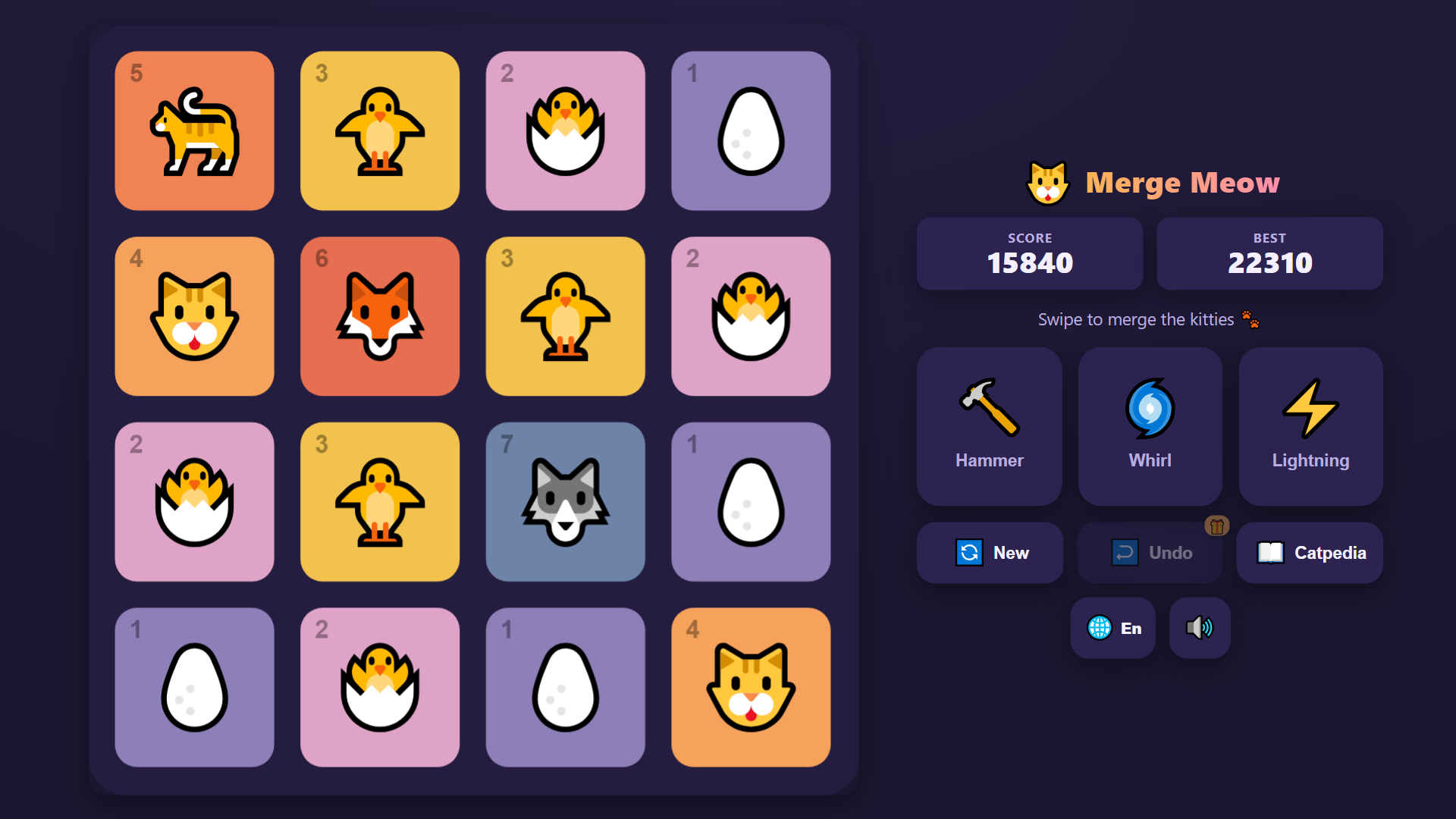 Merge Meow — screenshot 2