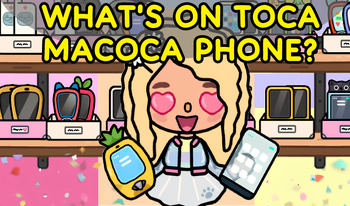 What's on Toca Macoca phone?