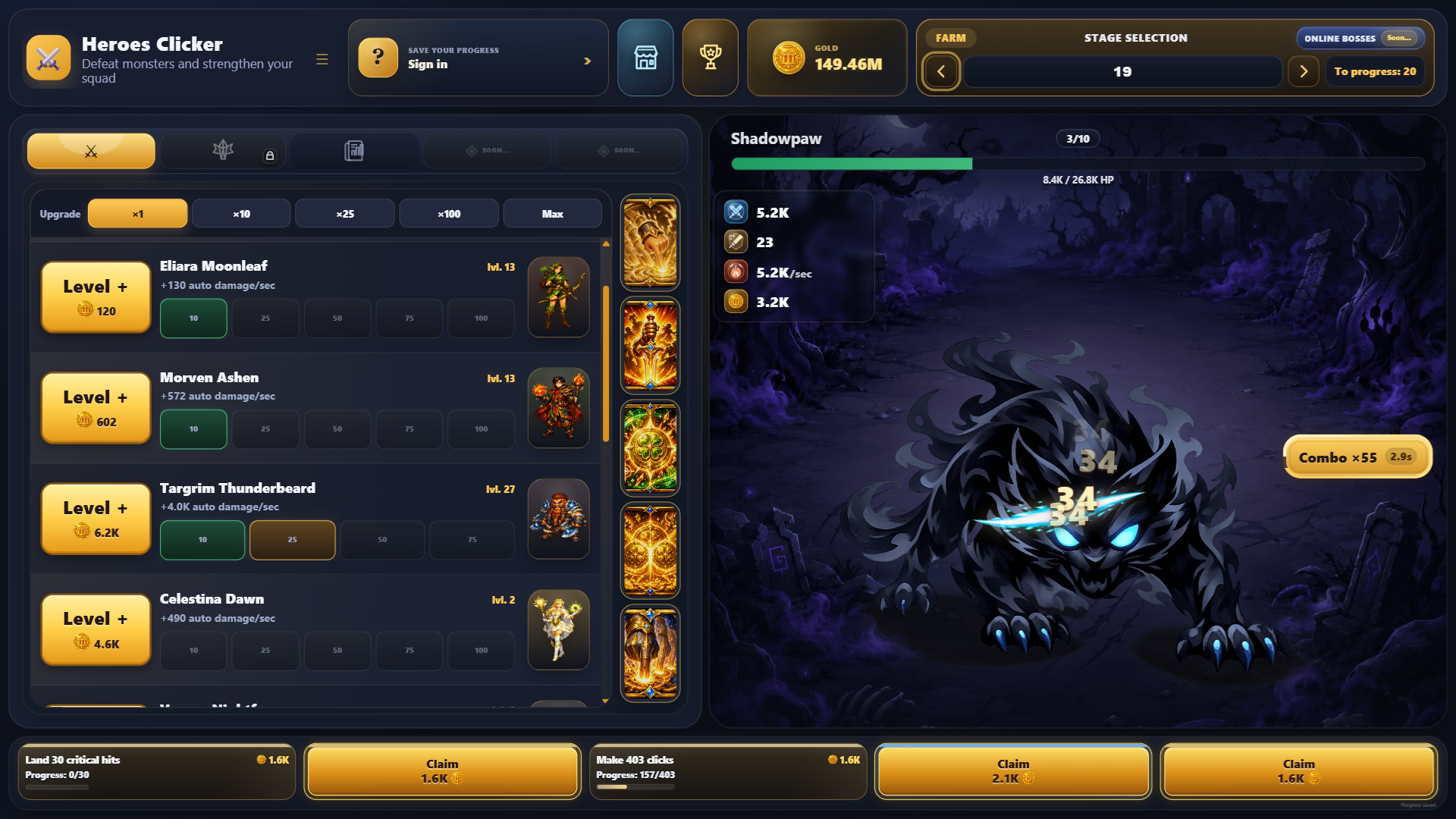 Heroes Clicker — screenshot 2