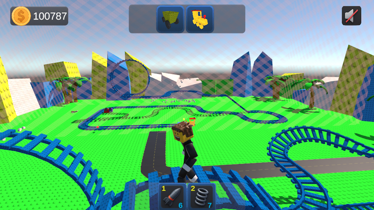 Obby: Build a 3D amusement park! +1 per second screenshot