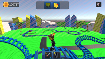Obby: Build a 3D amusement park! +1 per second