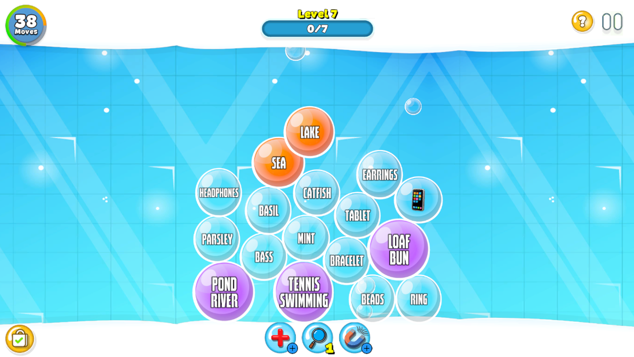 Word bubbles screenshot 1