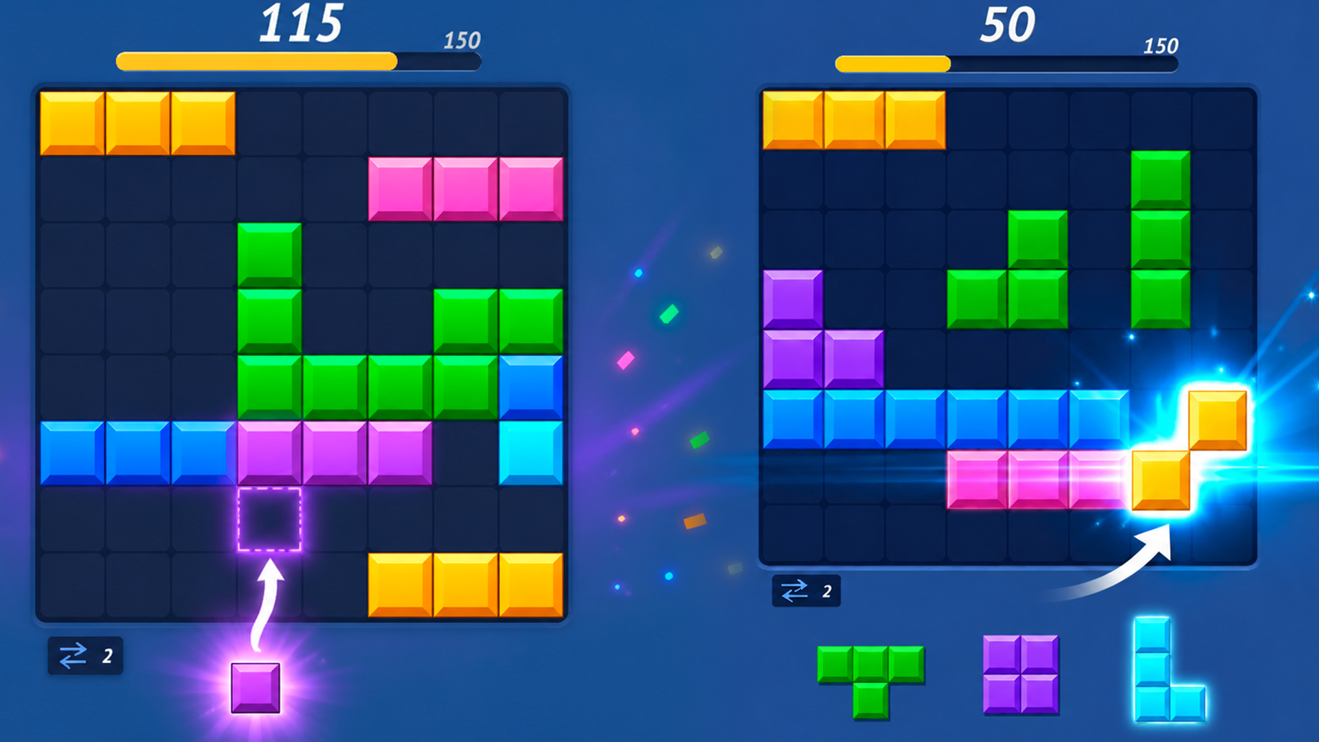 BLOCKY BLAST puzzle — screenshot 2