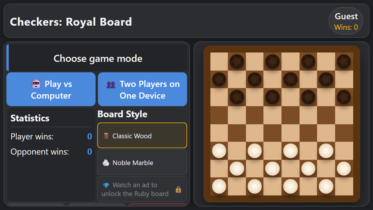 Checkers: Royal Board — screenshot 3