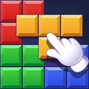 A block puzzle. 9 in a row!