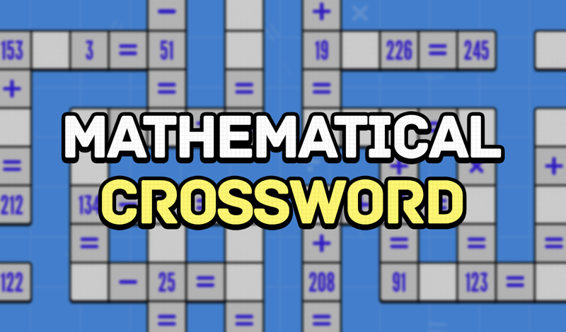 Mathematical crossword game cover