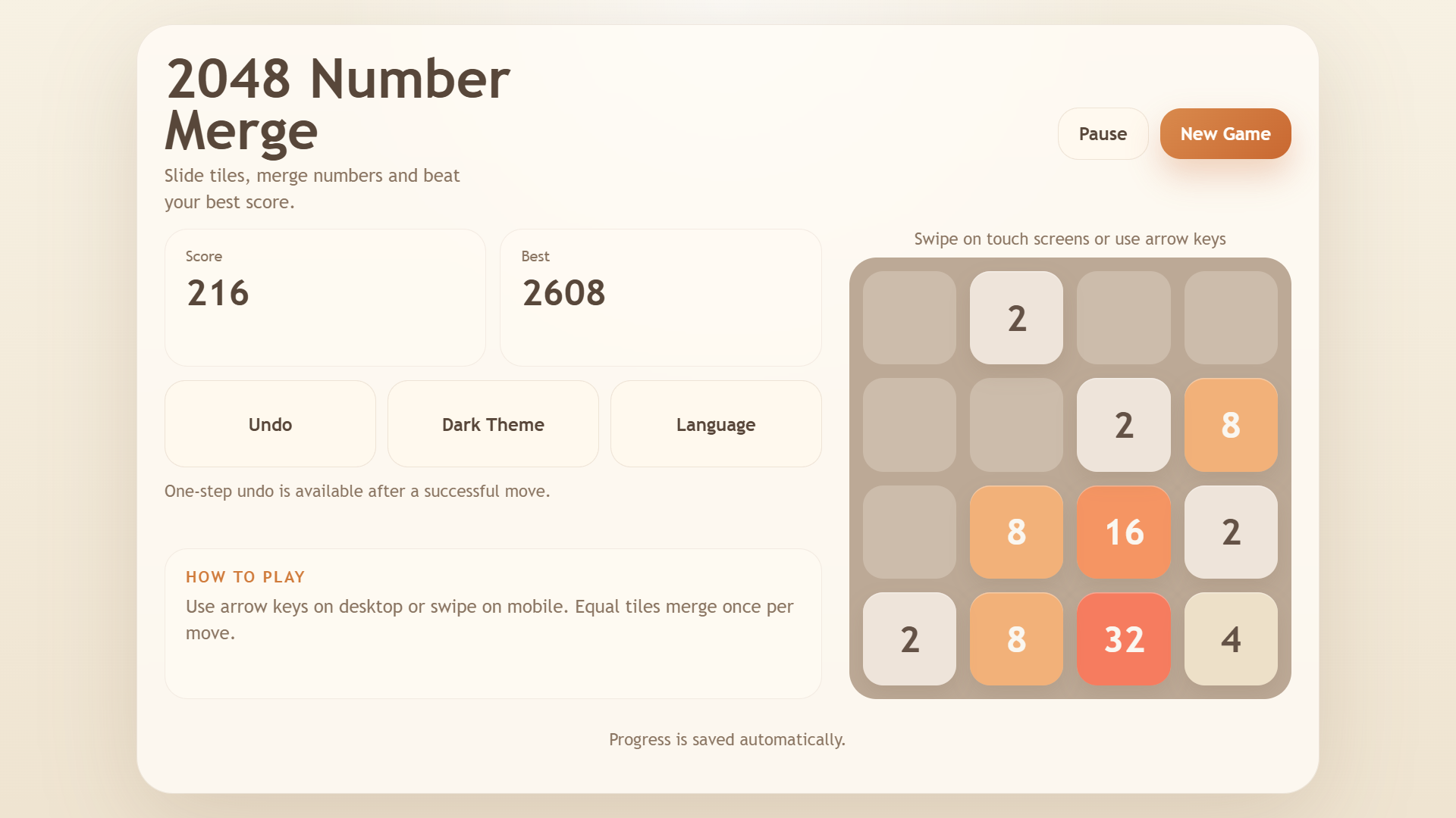 2048 Number Merge — screenshot 3