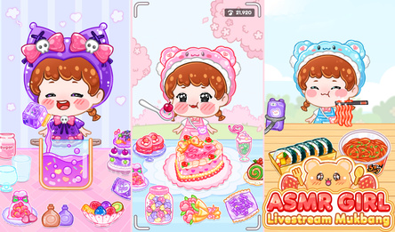 ASMR Girl: Livestream Mukbang