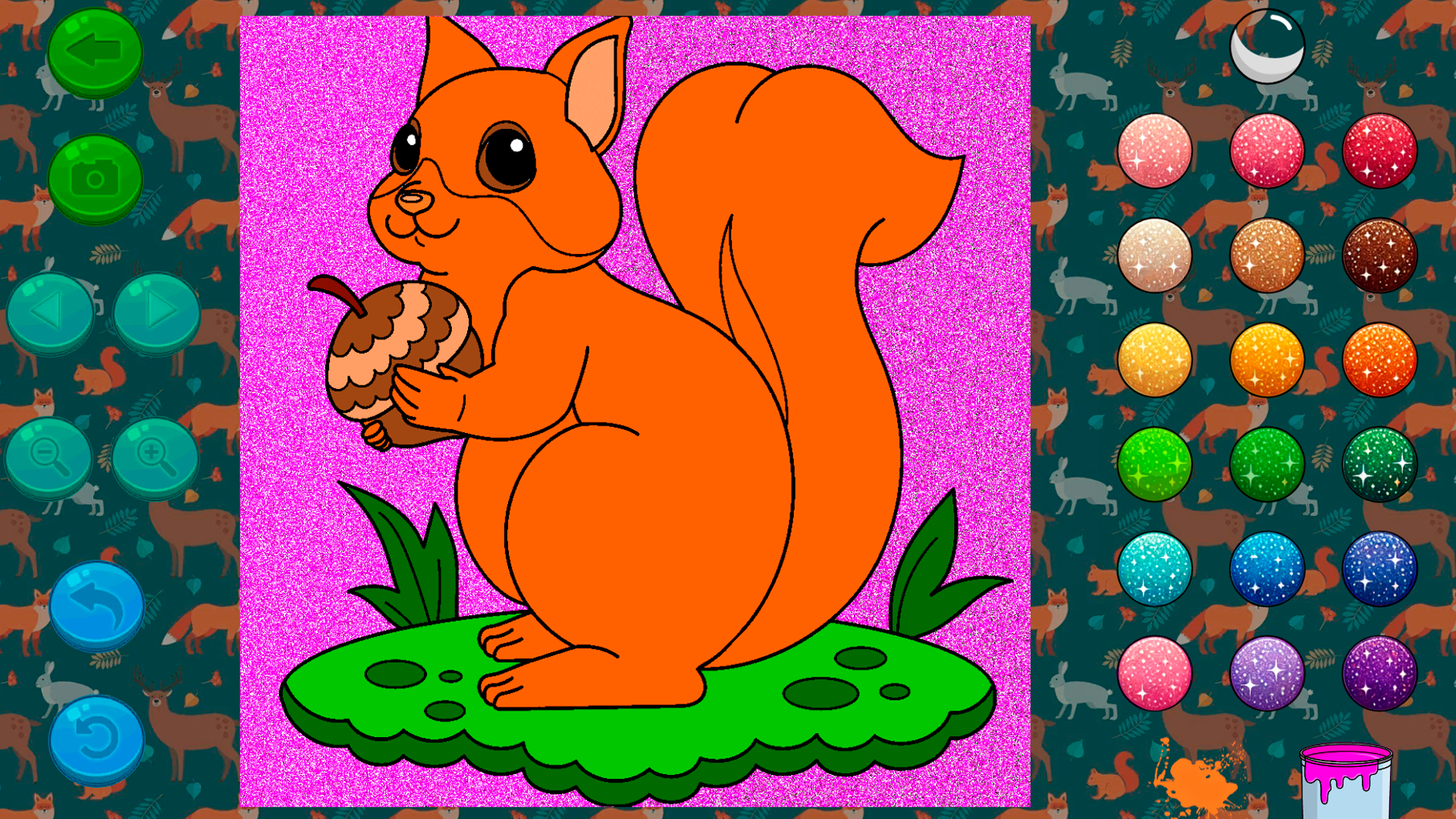 Coloring in the Animal World screenshot