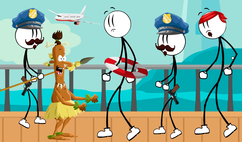 Stick Escape from Plane and Ship game cover