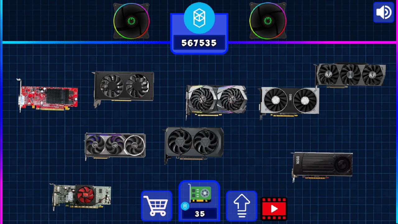 Video Card Clicker: Sticky Evolution — screenshot 1