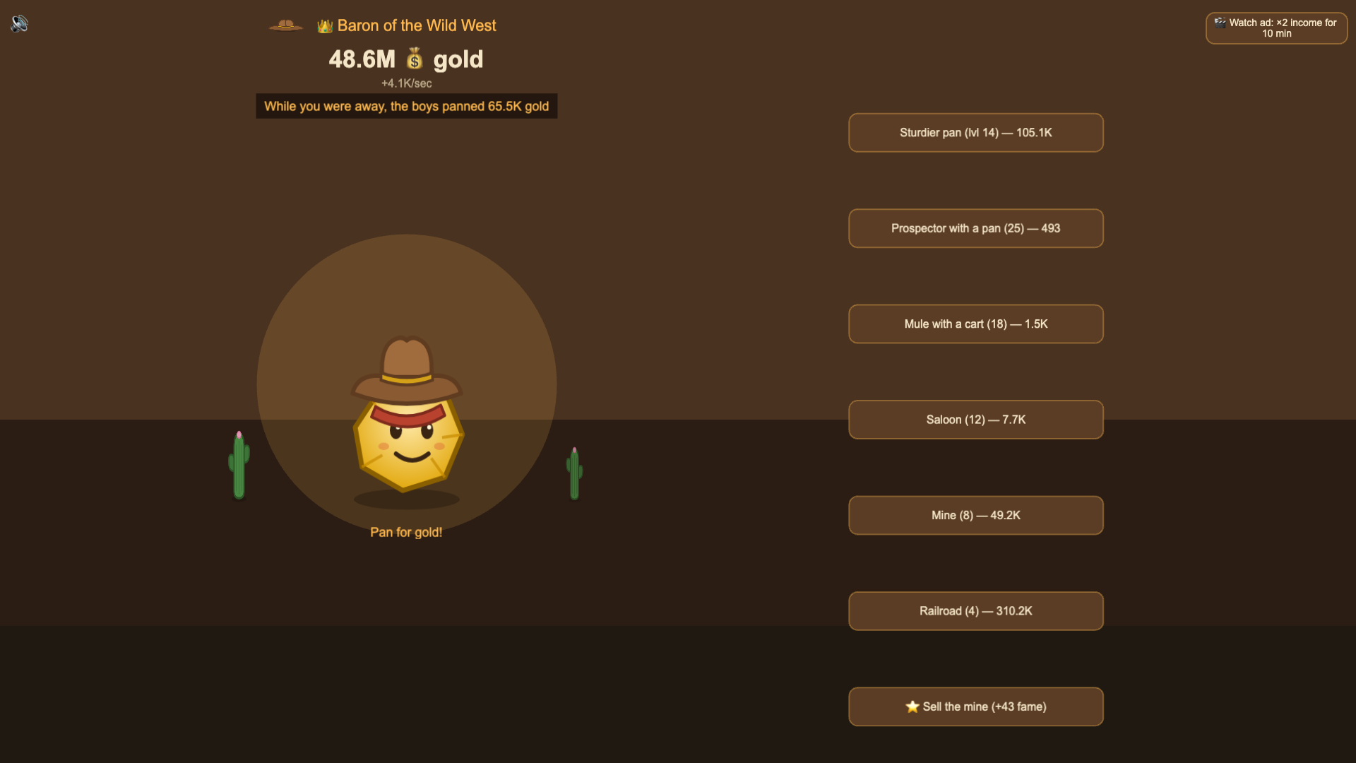 Cowboy Clicker — screenshot 3