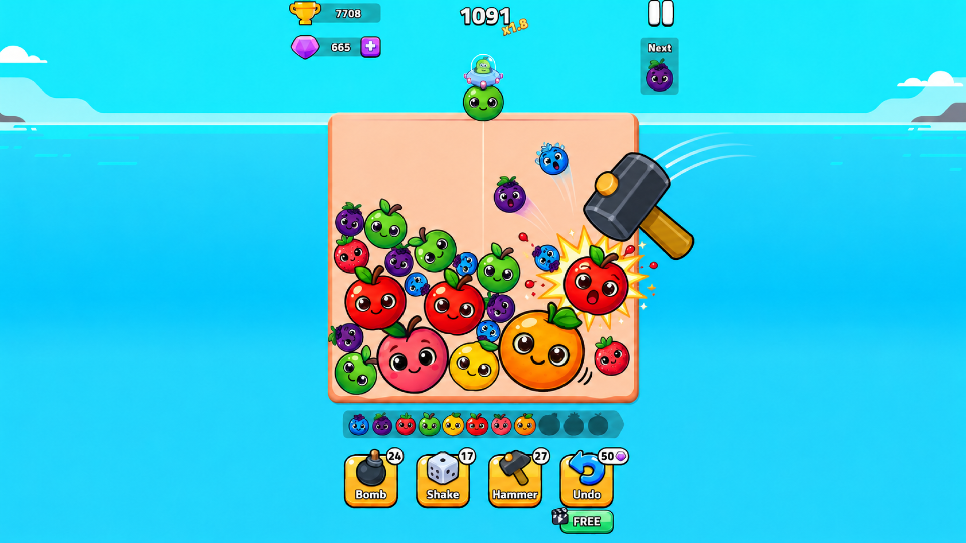 Watermelon Fruit Merge Saga — screenshot 4