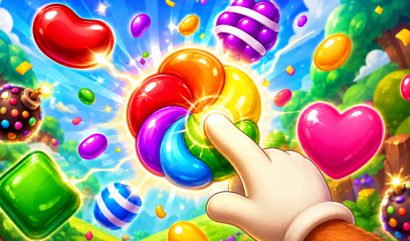 Connect the candies. game cover