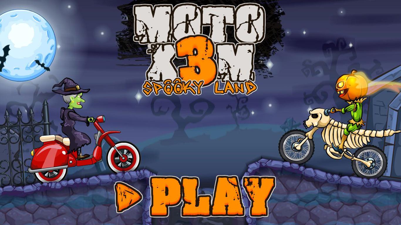 Moto x3m Spooky Land screenshot