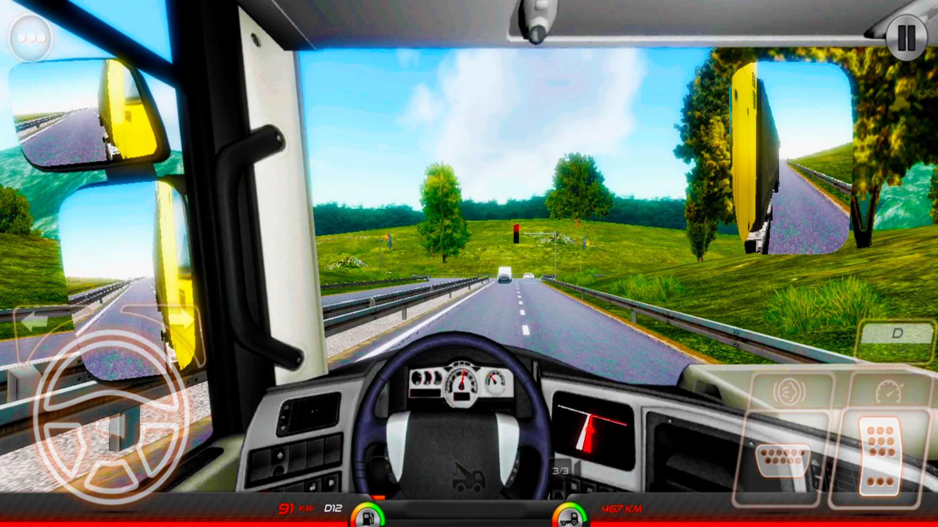 Long-haul trucking simulator screenshot