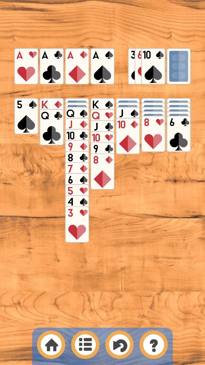 Klondike Solitaire: arrange the cards by suit screenshot 8