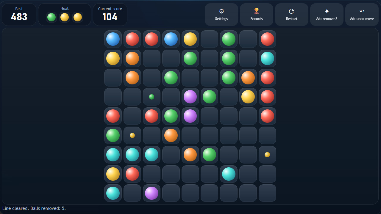 Lines 98 Classic Balls — screenshot 3