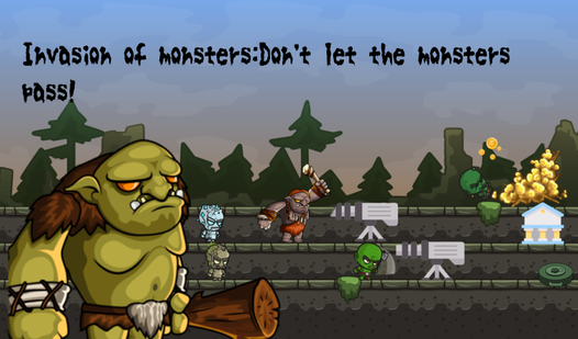 Invasion of monsters:Don't let the monsters pass!