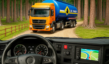 Dangerous Cargo Truck Driving