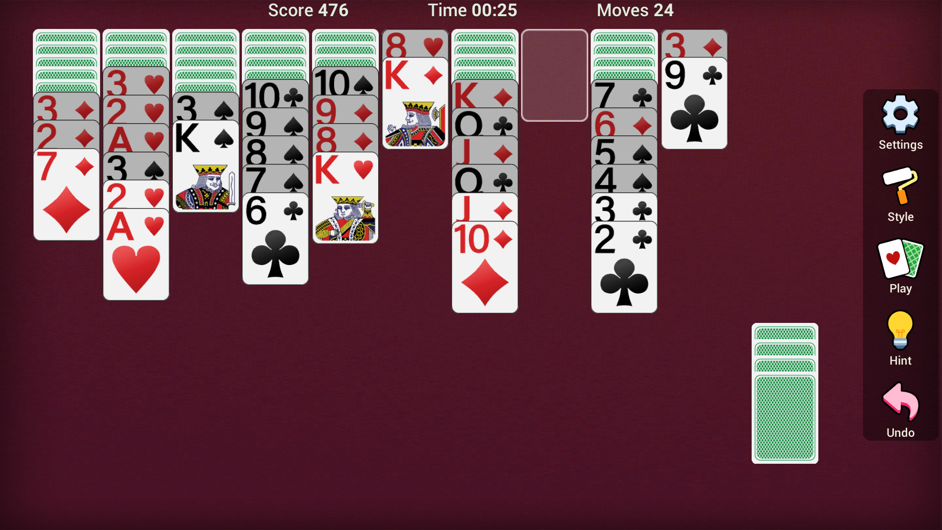 Spider Solitaire for Seniors screenshot 3