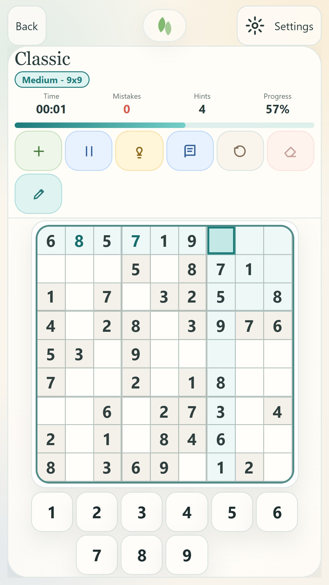 Slow Sudoku screenshot 3