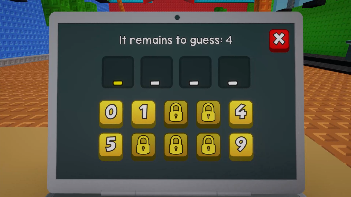 Crack the code! More less! Obby Mini Games — screenshot 1