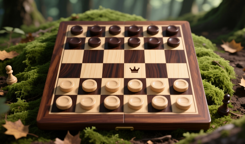 Classic Checkers: Forest game cover
