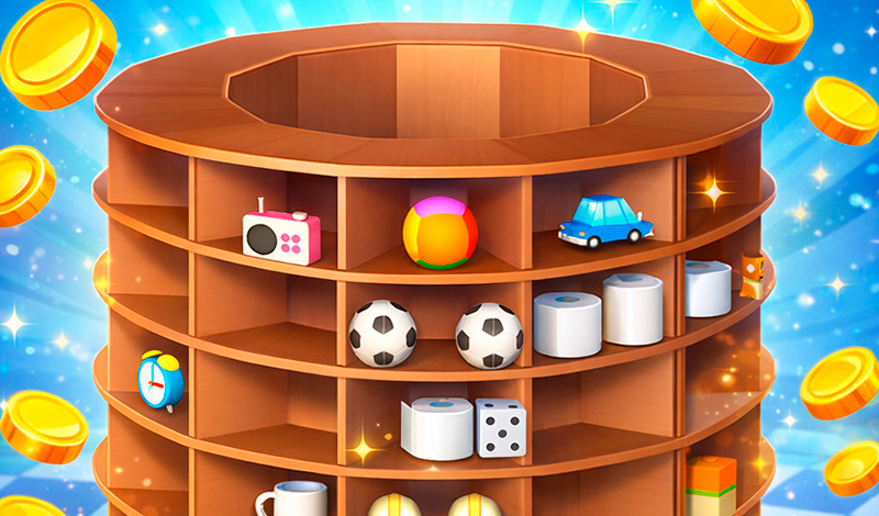 Circular sorting: on shelves game cover