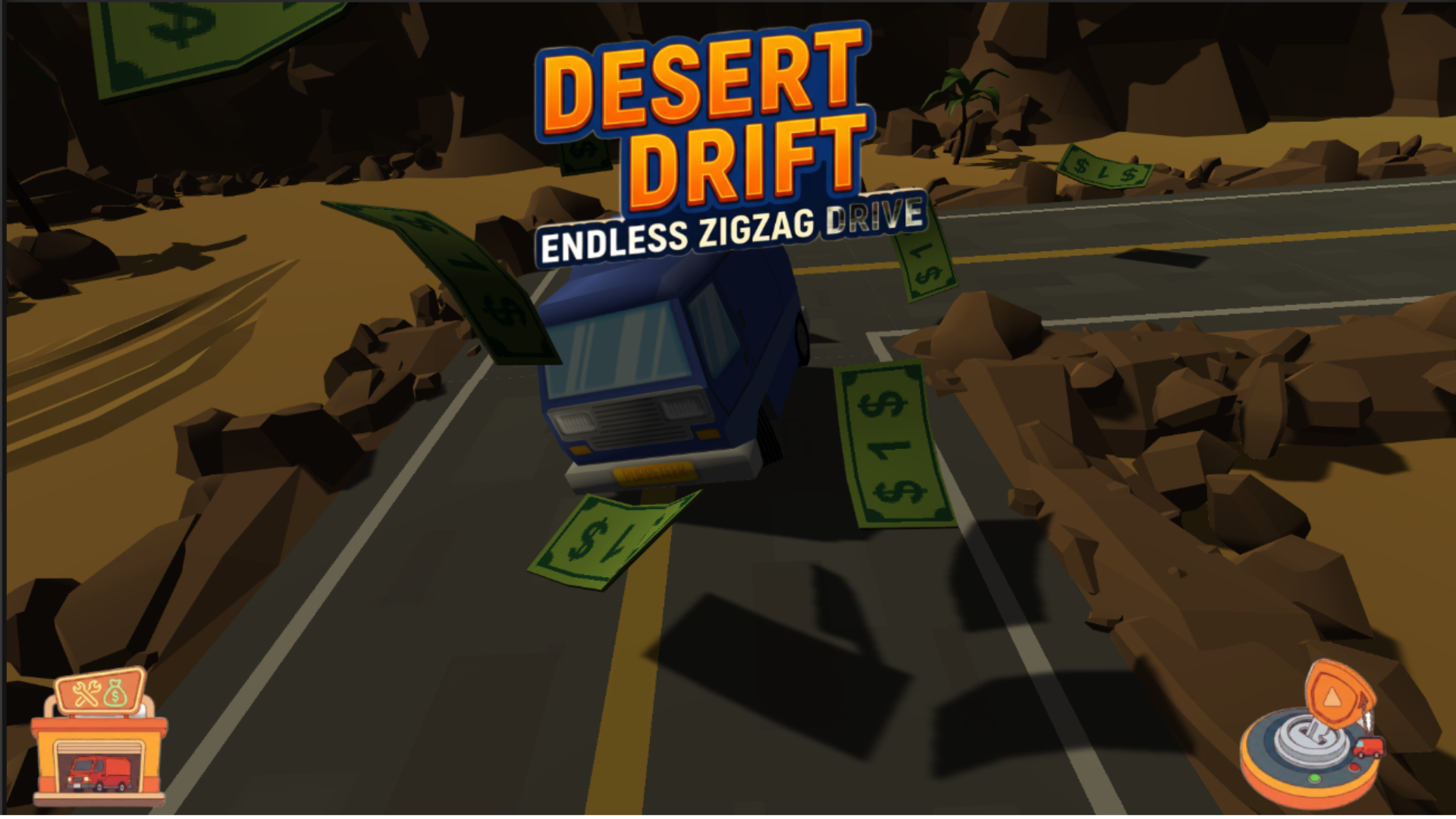 Desert Drift: Endless ZigZag Drive — screenshot 1