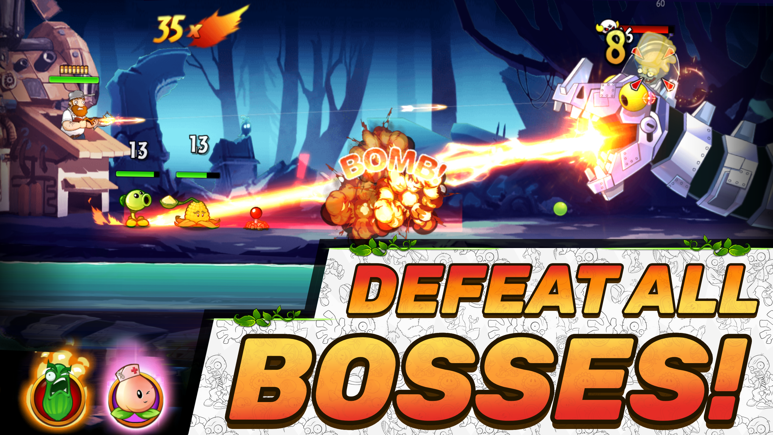 Zombies vs Plants: Home Defense screenshot