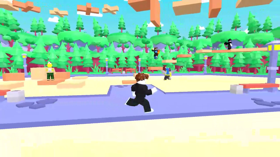 Second gameplay screenshot showing Obby: Mini-Games