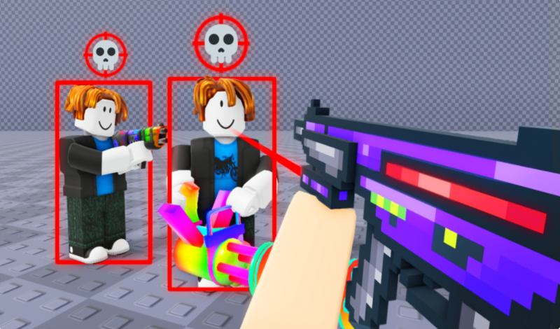 Obby: Aimbot Arena Shooter game cover