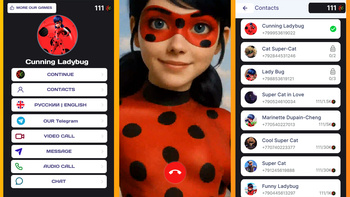 Lady Bug and Cat Noir Call: Chat Prank, Video Call