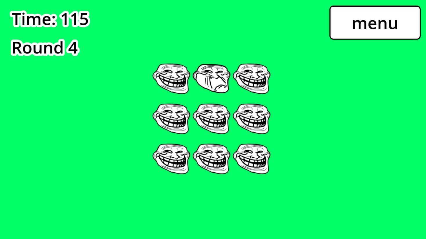 Find the sad trollface — screenshot 1
