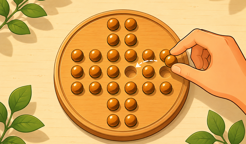 Peg Solitaire Puzzle game cover