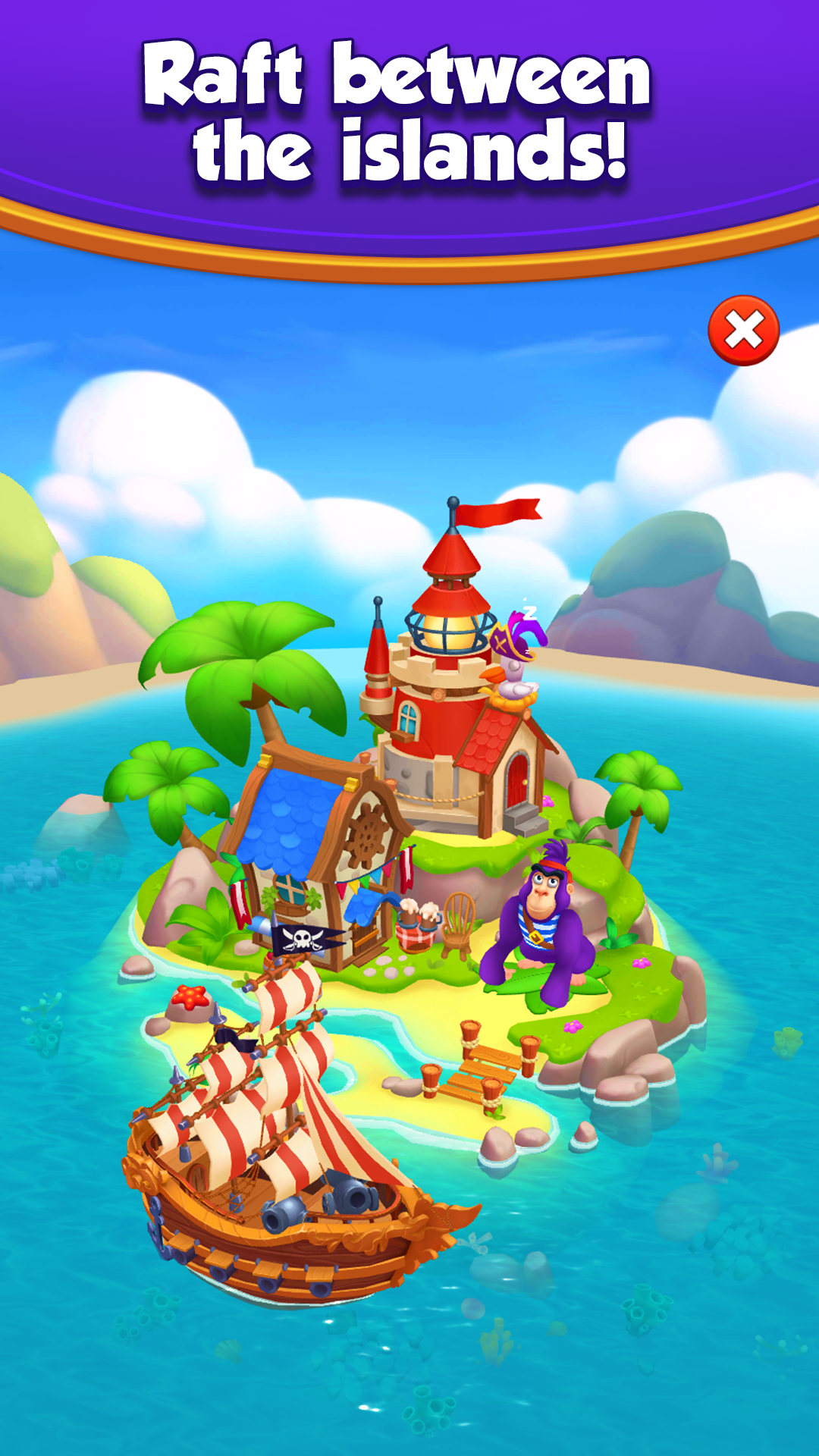 Royal Island: Match-3 Treasures screenshot 10