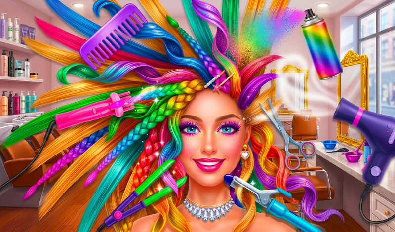 Hairstyles: Beauty Salon game cover