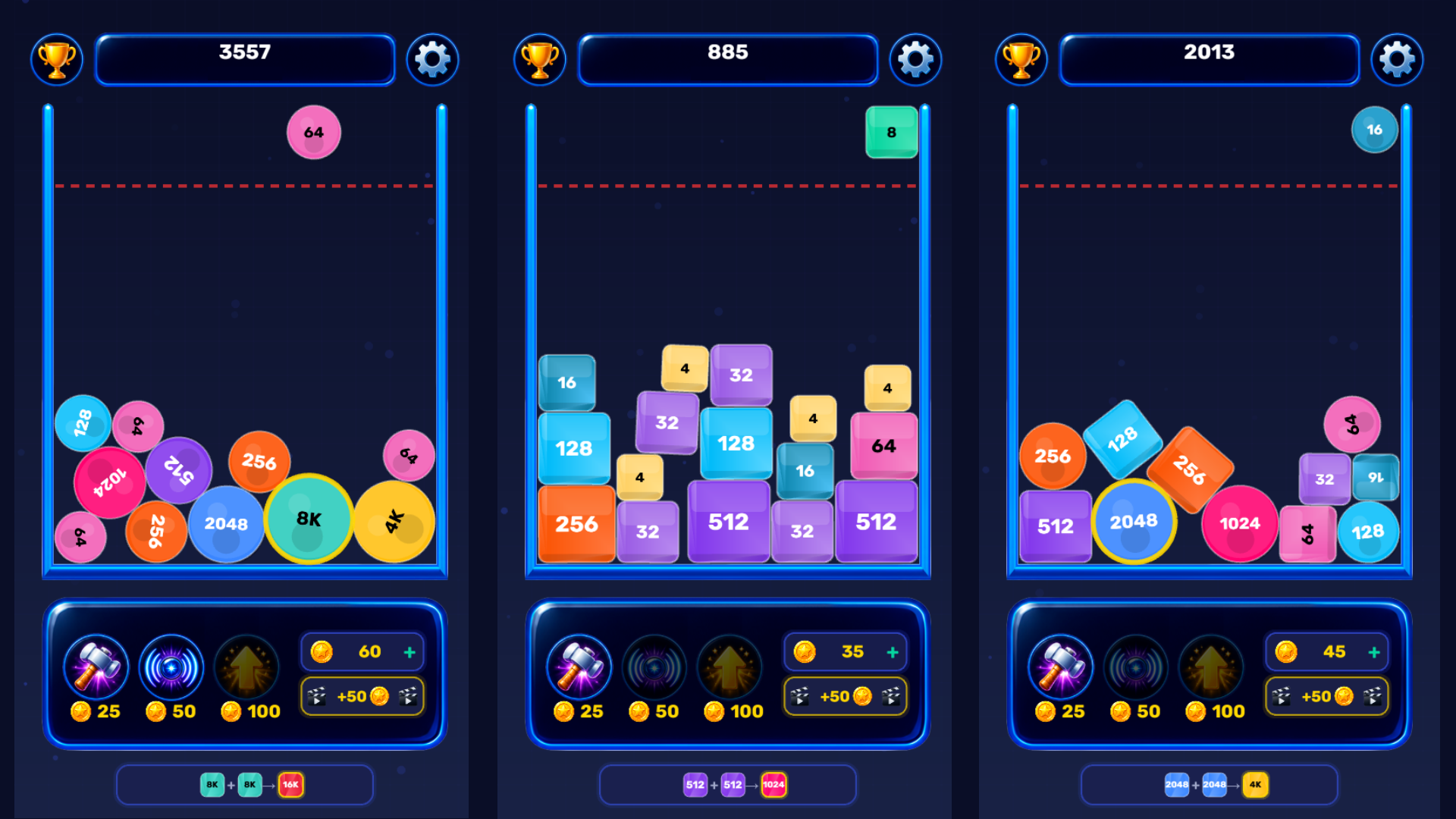 Drop & Merge Blocks 2048 — screenshot 3