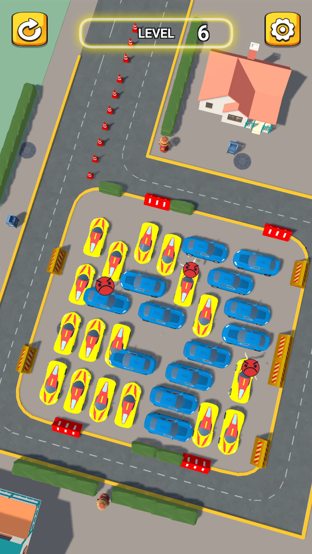 Traffic jam in the parking lot screenshot 4