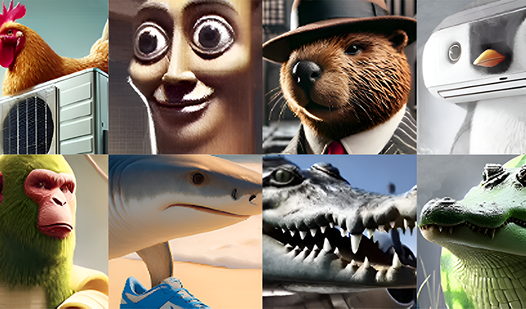 Italian animals: 2048
