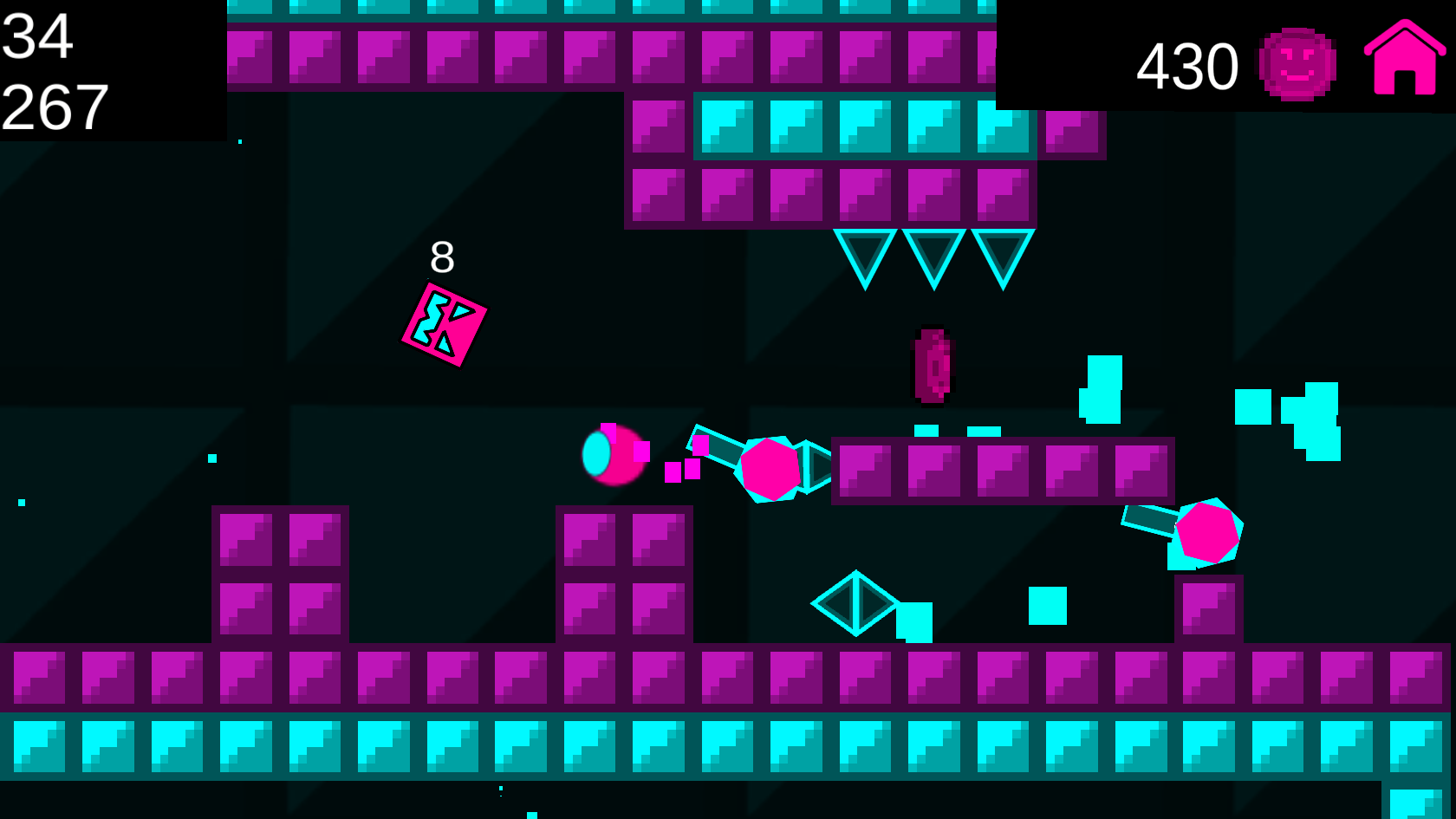 Dash Geometry: Leveling Up screenshot