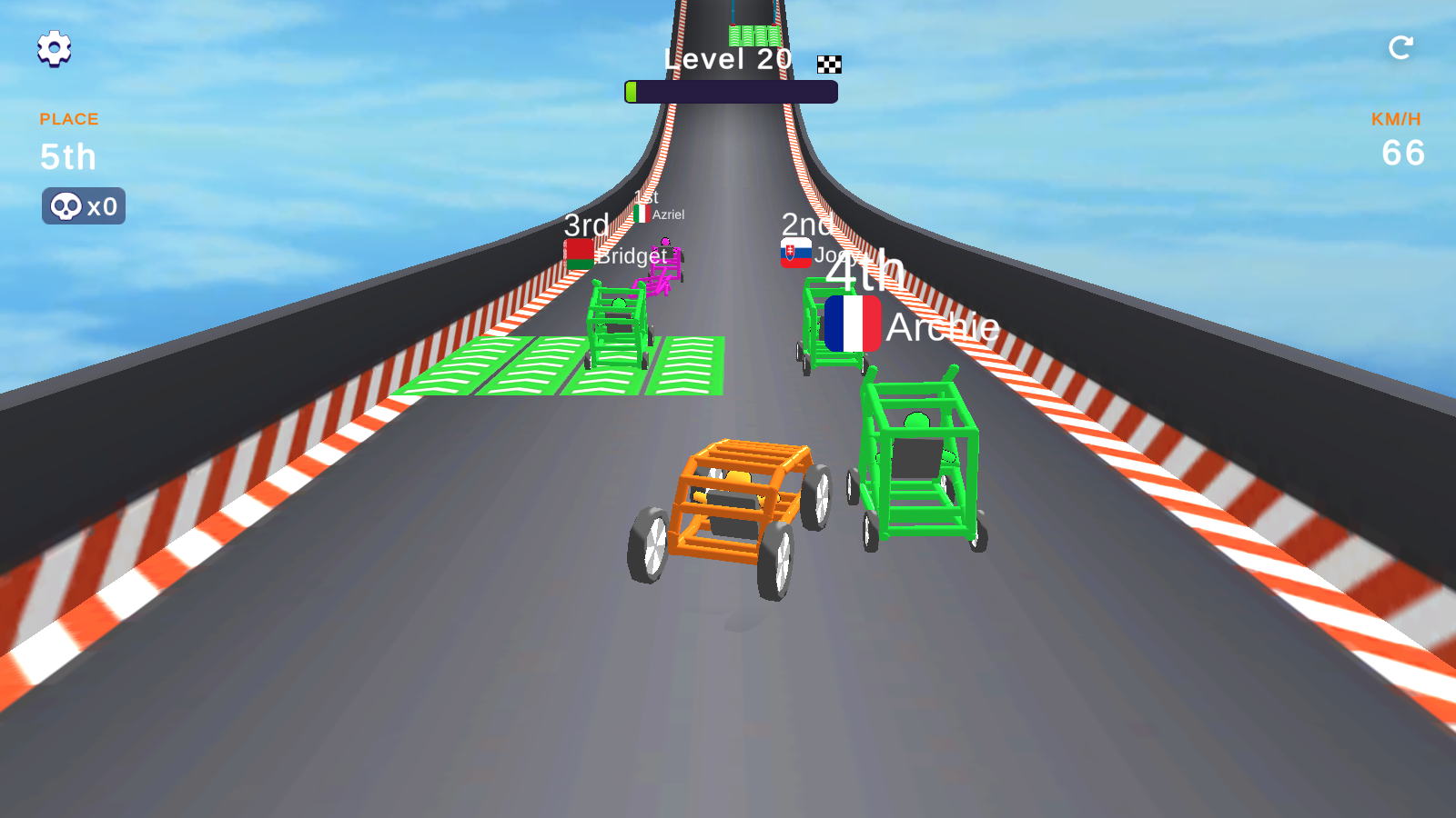 Draw Crash Race: Stunt Race screenshot