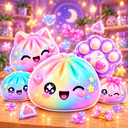 Dumplings and Taba paws - create squishies
