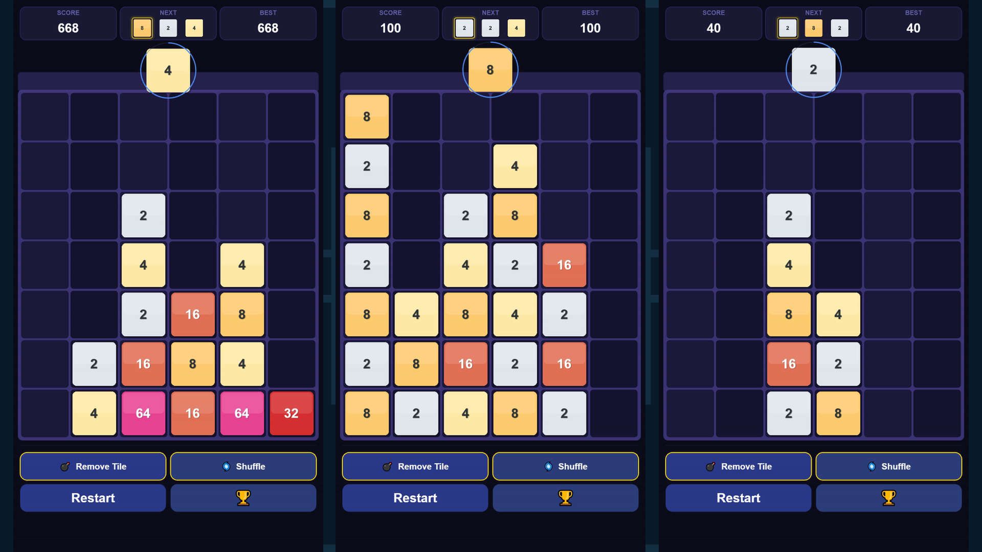 Shooting and Merging 2048 — screenshot 2