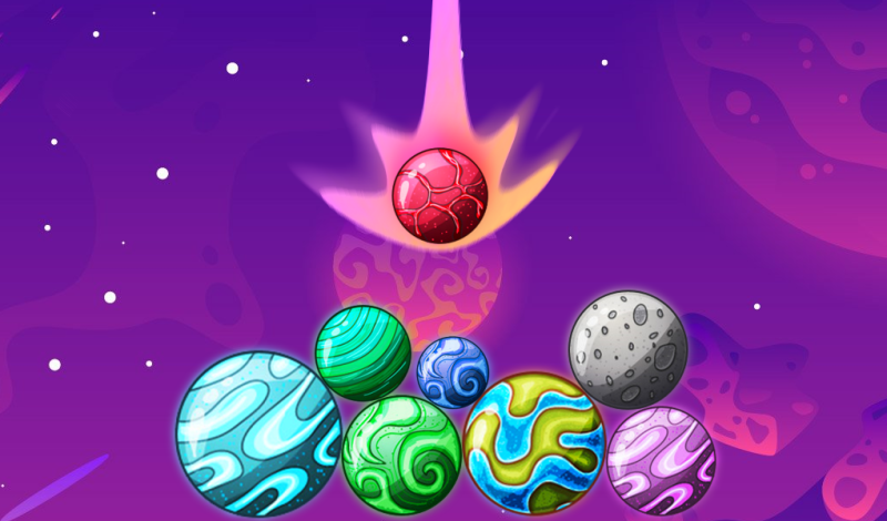 Merge balls: Planets connect game cover
