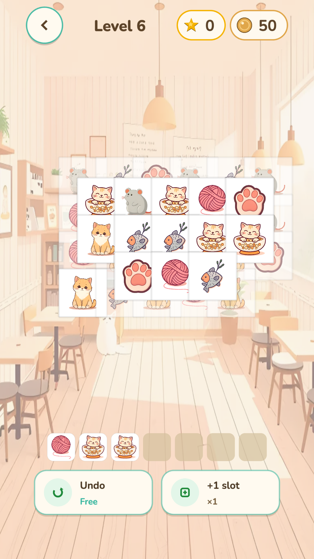 Cat Café: Tile Match screenshot 3